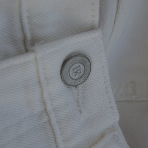 Banana Republic High Rise Boot Cut Crop White Jeans Sz 29 - Picture 8 of 10